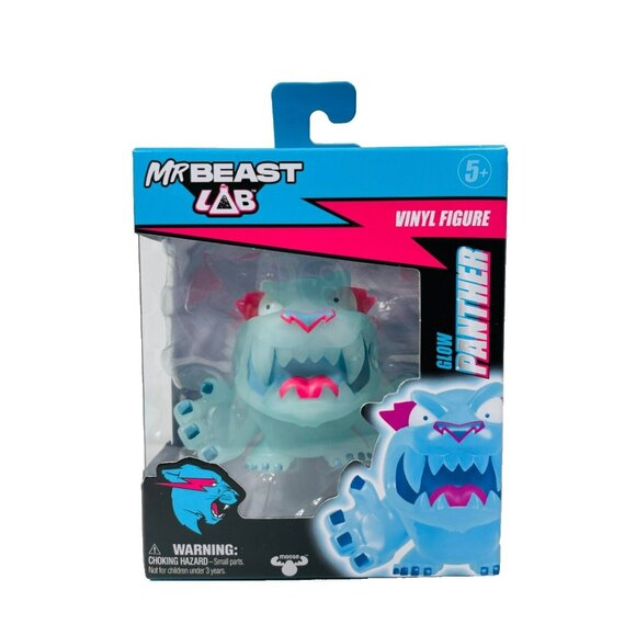 MR BEAST Lab GLOW PANTHER Vinyl Figure 3.5" Glow In The Dark - Picture 4 of 10